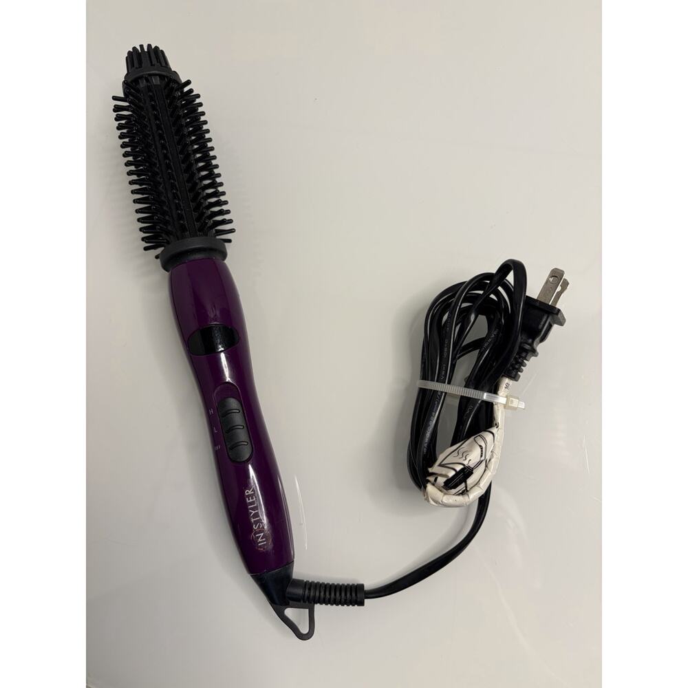 InStyler Rotating Hot Curling Iron Purple Barrel 30336 Tested Working